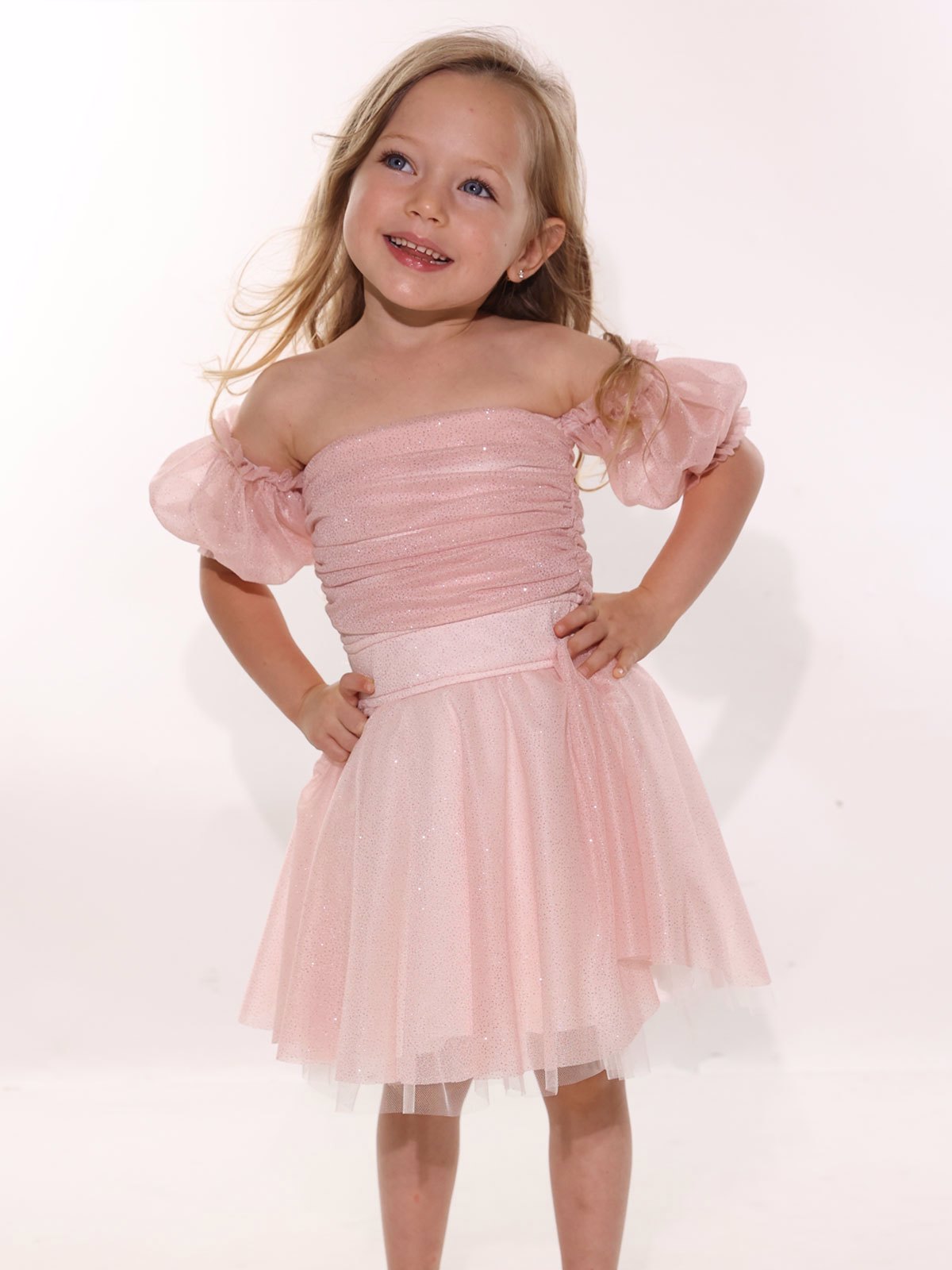 שמלת SHINE ורוד